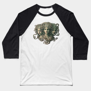 The Gorgon Sisters - Stheno, Euryale, and Medusa Baseball T-Shirt